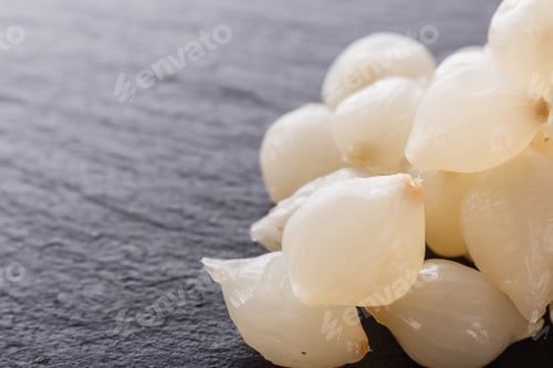 Preview: Pickled Vegetables On A Dark Stone Background