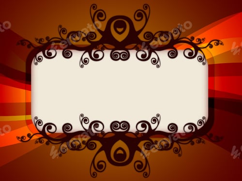 Preview: Abstract Illustration Of A Banner With Decoration And Swirls
