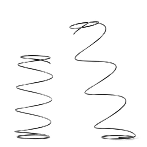 Preview: Conceptual Image Of Steel Springs Isolated On A White Background.