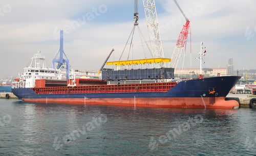 Preview: Cargo Ship Is Loading In A Port