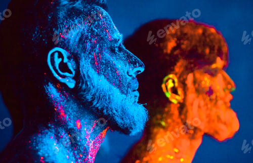 Preview: Man Is Painted In Ultraviolet