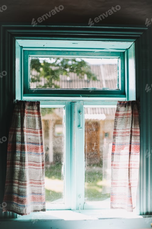 Preview: Old Interior Decor For Farmhouse. Rustic Home Design. Vintage Home Decoration. Real Photo.