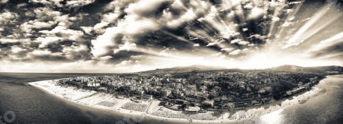 Preview: Panoramic Aerial View Of Soverato Coastline And Beaches In Summer, Calabria - Italy.