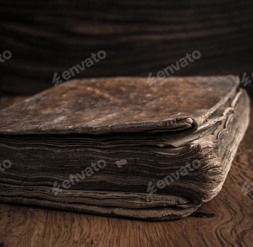 Preview: Vintage Book On A Wooden Background