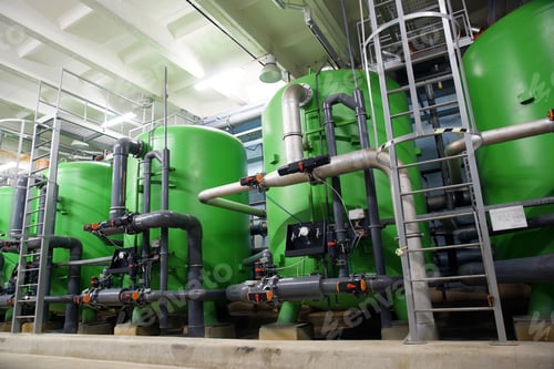 Preview: Water Treatment Tanks At Power Plant