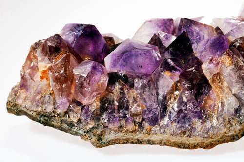 Preview: Amethyst From The Mexico On The White Background