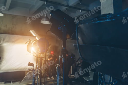 Preview: Lighting Equipment On The Set Close Up