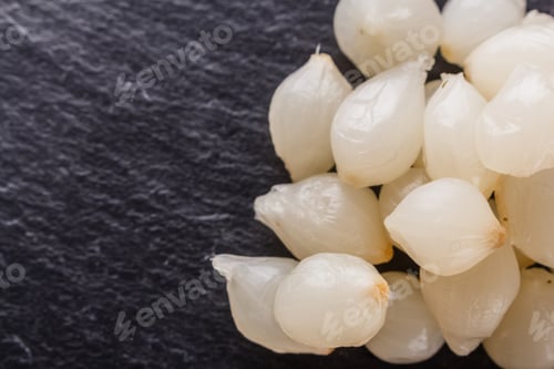 Preview: Pickled Vegetables On A Dark Stone Background