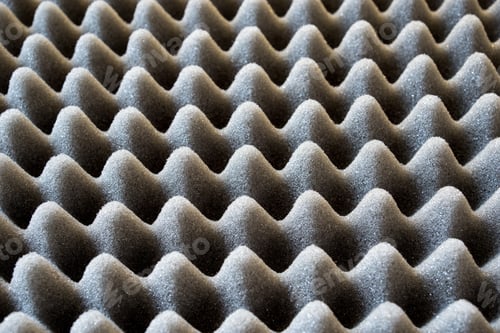 Preview: Dark Artificial Foam, Acoustic Foam Insulation Texture On Background.
