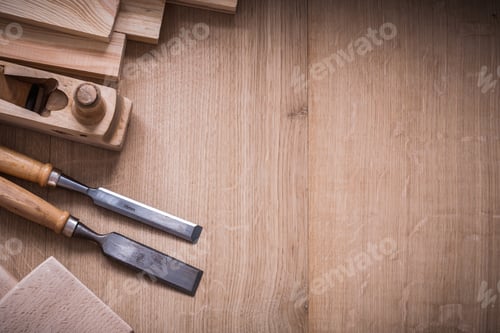 Preview: Variation Of Wooden Joinerã?Â?Ã?¢Ã?¢?Ã?¬Ã?¢?Ã?¢S Working Tools On Wood Board Copy Space Image