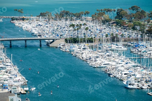 Preview: Dana Point Marina On A Beautiful Summer Day, California.