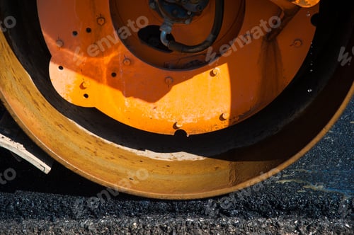 Preview: The Road Rollers Working On The New Road Construction Site