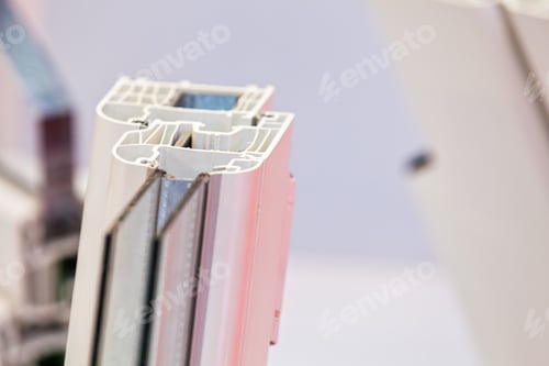 Preview: Cross-Section Aluminum Window Frames, Note Shallow Depth Of Field
