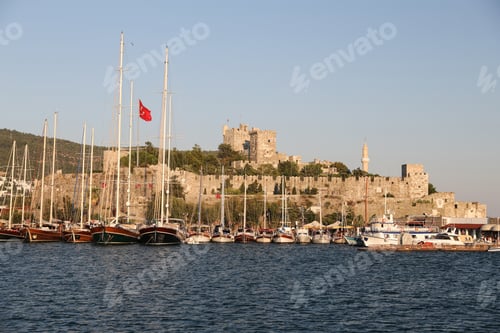 Preview: Sailboats In Bodrum Marina, Mugla City, Turkey