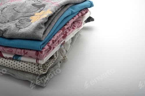Preview: Pure Color Clothes On A White Background