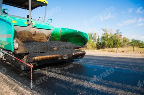 Preview: The Road Rollers Working On The New Road Construction Site