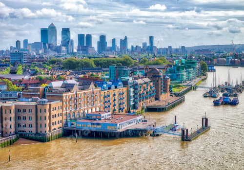 Preview: London, Uk. City Skyline Along River Thames.