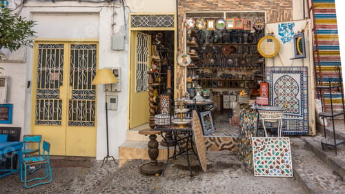 Preview: Shop Of Lamps And Decorative Objects In Morocco