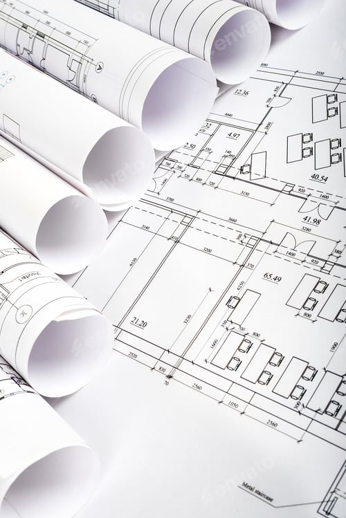 Preview: Architectural Blueprint Rolls
