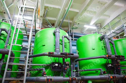 Preview: Industrial Steel Pipelines, Valves, Cables And Walkways