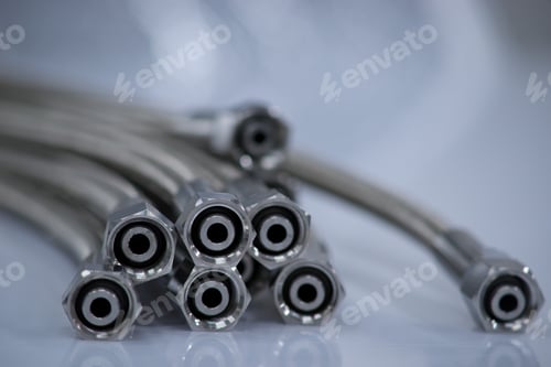 Preview: Stainless Steel Pressure Hose With Screw Connection.