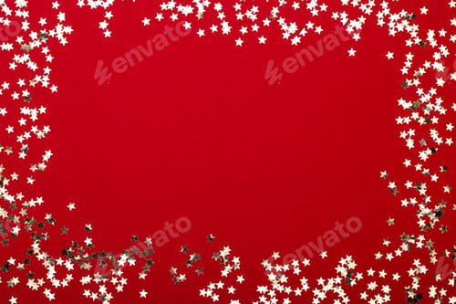 Preview: Glittering Christmas Background. Star Dust And Golden Glitter. Holidays Background For Web And