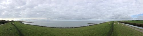 Preview: Dyke And Sea Around Stavoren, Friesland The Netherlands