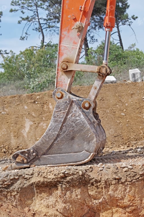 Preview: Part Of Modern Excavator Machines On Construction Sites