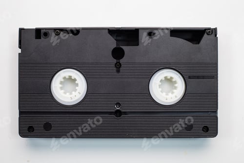 Preview: Old Analog Tape Vhs Cassette. Retro Nostalgia. Vintage Gone Down In History.