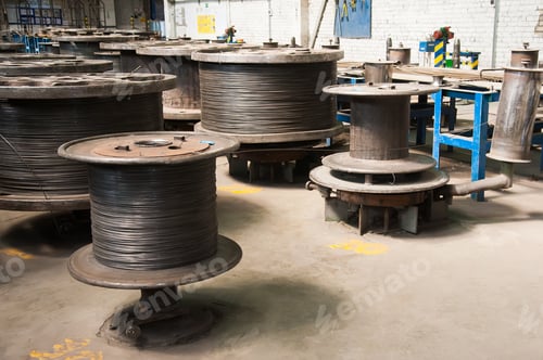 Preview: Machines, Equipment And Coils With Wire. Wire Production Plant