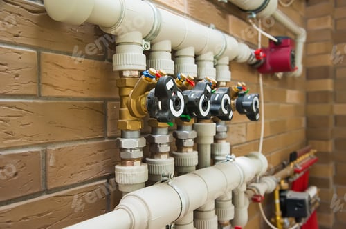 Preview: Copper Valves, Stainless Ball Valves, Detector Of Water And Plastic Pipes Of Central Heating System