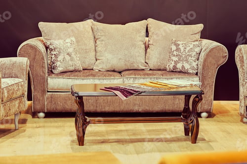 Preview: Modern Sofa For The Living Room, Note Shallow Depth Of Field