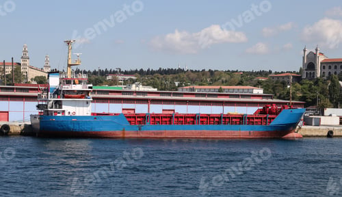 Preview: Cargo Ship Loading In A Trading Port
