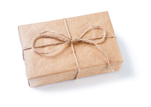 Preview: Vintage Gift Box Isolated