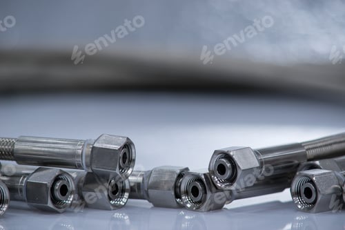 Preview: Stainless Steel Pressure Hose With Screw Connection.