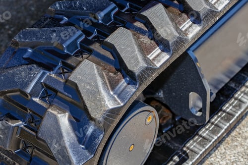 Preview: View On Tire Of New Excavator Digging; Note Shallow Depth Of Field