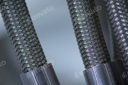 Preview: Stainless Steel Pressure Hose With Screw Connection.