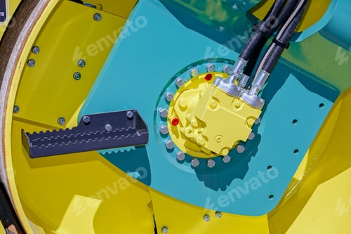 Preview: View On Detail Of New Excavator Digging; Note Shallow Depth Of Field