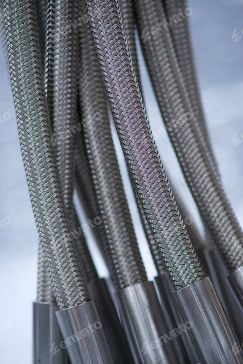 Preview: Stainless Steel Pressure Hose With Screw Connection.