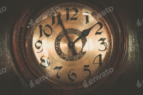 Preview: Vintage Wooden Clock