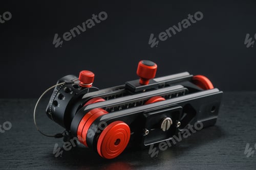 Preview: Panoramic Head On The Dark Background For Making Of Virtual Tours And Panoramic Pictures.