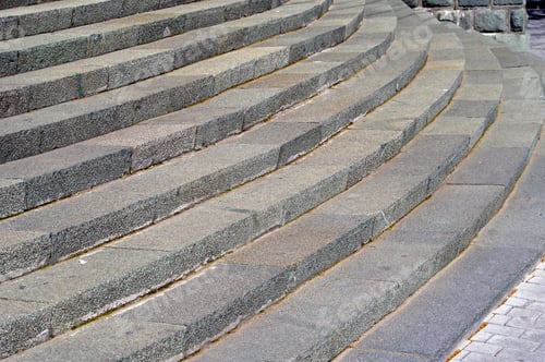 Preview: Old Granite Stairs Steps As Background