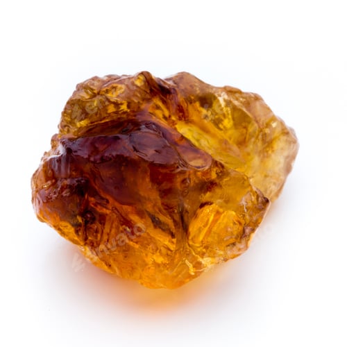 Preview: Brown Caramelized Lump Cane Sugar Cube Isolated On White Background.