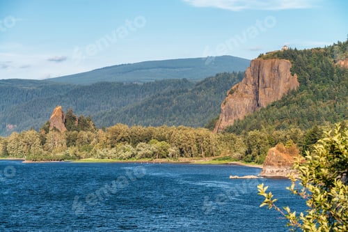 Preview: Columbia River And Mountains, Oregon.