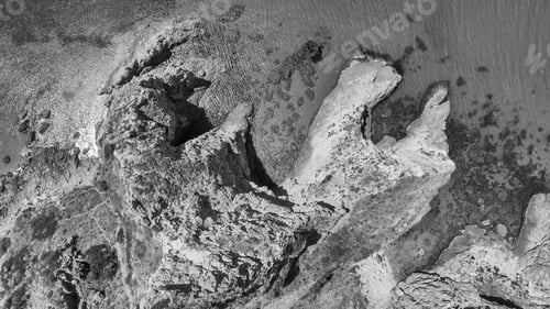 Preview: Overhead Aerial View Of Beautiful Coastline.