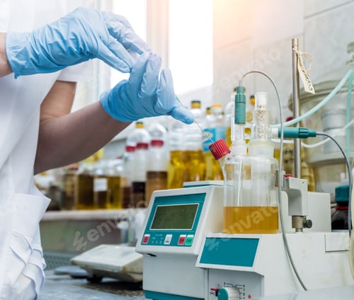 Preview: Natural Oil Quality Control. In The Industrial Laboratory. Background