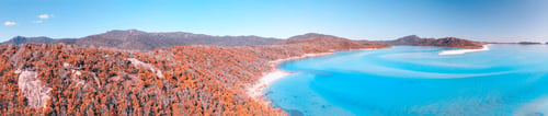 Preview: Whitehaven Beach From Drone, Amazing Aerial View At Sunset, Queensland, Australia.