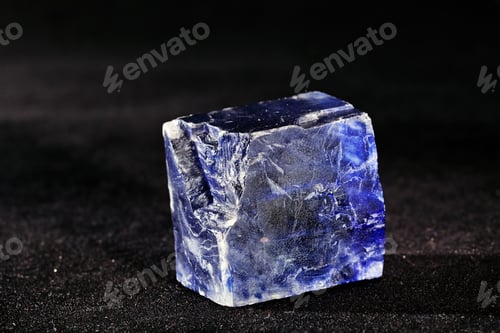 Preview: Mineral Halite On The Black Background