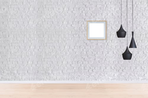Preview: Stylish Minimalist Interior Design with Brick Wall