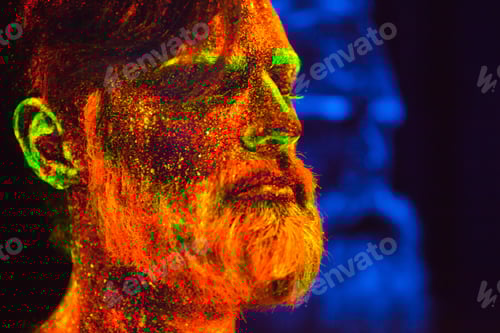 Preview: Man Is Painted In Ultraviolet